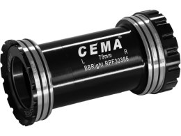 CEMA BBright46 for Praxis M30 W: 79 x ID: 46 mm Stainless Steel - Black