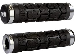 ODI MTB grips Rogue Lock-On black, 130mm silver clamps, Bonus Pack