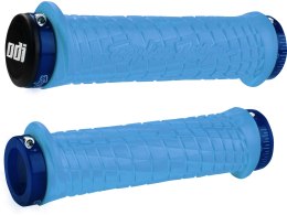 ODI MTB grips Troy Lee Designs Lock-On hellblue, 130mm blue clamps