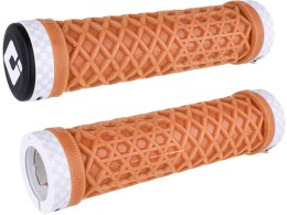 ODI MTB grips Vans Lock-On gum-checkerboard, 130mm white clamps, limited Edition