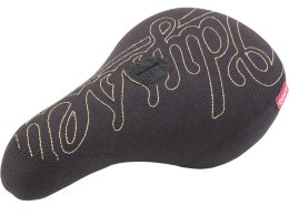 Odyssey Sattel Big-Stitch Fat Cap schwarz mit goldener Naht Pivotal