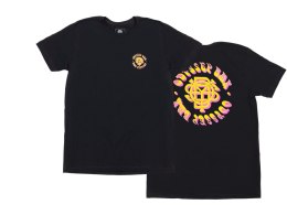 Odyssey T-Shirt Bethel schwarz, Logo gelb/pink fade, XXL