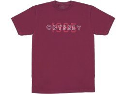 Odyssey T-Shirt Overlap burgundy, S