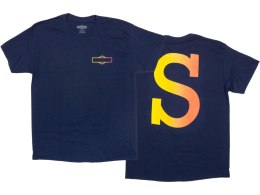 Sunday T-Shirt BIG-S navy mit rot/gelb, S