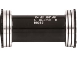 BB386 for Shimano W: 86,5 x ID: 46 mm Stainless Steel - Black, Interlock
