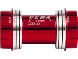 OSBB for Shimano W: 61 x ID: 46 mm Ceramic - Red, Interlock