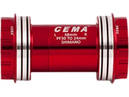 PF30 for SRAM GXP W: 68/73 x ID: 46 mm Ceramic - Red, Interlock
