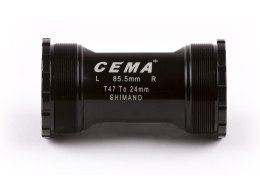 CEMA T47 - TREK for Shimano W: 85,5 - M47x1,0 Stainless Steel - Black