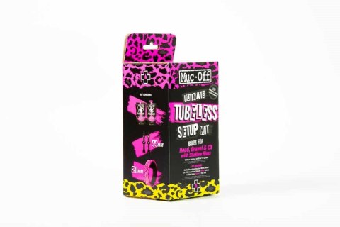 MUC-OFF KOMPLETNY ZESTAW TUBLESS SZOSOWY Ultimate Tubeless Setup Kit - Road 44mm