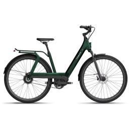 Rower elektryczny Tenways AGO T Zielony - pasek Gates carbon, Enviolo, całoroczny