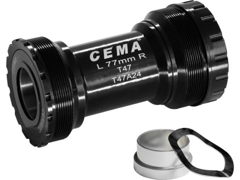 CEMA T47A for SRAM GXP W: 77 x ID: 47 mm Stainless Steel - Czarny