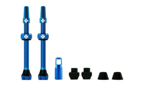 MUC-OFF WENTYLE TUBELESS 60MM NIEBIESKIE Tubeless Valves/60mm/Blue V2