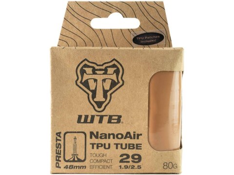 WTB WTB Tube Presta 700 x 18/32 NanoAir TPU tube, tan 48mm valve