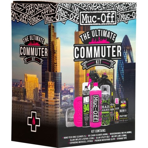 MUC-OFF KOMPLETNY ZESTAW DO MYCIA Z WORKIEM DO TRANSPORTU Ultimate Commuter Kit