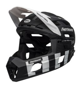 Kask full face BELL SUPER AIR R MIPS SPHERICAL matte black white fasthouse roz. L (59-63 cm) (NEW)