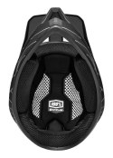 Kask full face juniorski 100% STATUS DH/BMX Helmet Essential Black roz. S (47-48 cm) (WYPRZEDAŻ -50%)