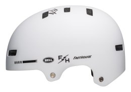 Kask bmx BELL LOCAL matte white fasthouse roz. M (55-59 cm) (NEW 2024)