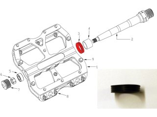 Reverse REVERSE Axle Stop Rubber for Escape for Escape Pedal, 2 pcs
