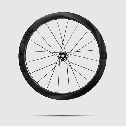 Komplet kół szosowych BLACK INC 48//58 Clincher Disc Brake (XDR) wys. stożka przód 48 / tył 58 mm, k. Jet Czarny