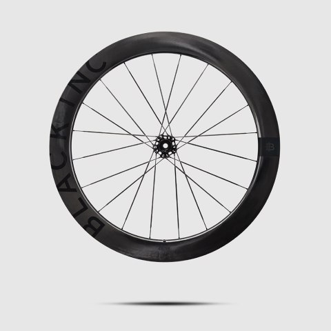 Komplet kół szosowych BLACK INC 48//58 Clincher Disc Brake (XDR) wys. stożka przód 48 / tył 58 mm, k. Jet Czarny