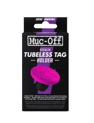 MUC-OFF UCHWYT DO URZĄDZENIA ŚLEDZĄCEGO AIRTAG Tubeless Secure Tag Mount - Pink/Black