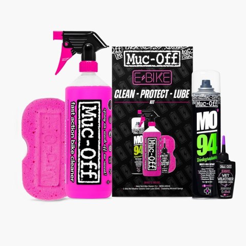 MUC-OFF ZESTAW MYCIE + OCHORONA ROWERU ELEKTRYCZNEGO Ebike Clean Protect & Lube Kit