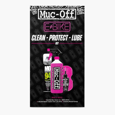 MUC-OFF ZESTAW MYCIE + OCHORONA ROWERU ELEKTRYCZNEGO Ebike Clean Protect & Lube Kit