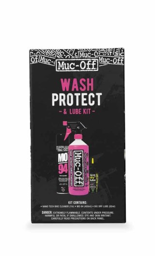 MUC-OFF ZESTAW MYCIE, OCHRONA, SMAROWANIE NA SUCHE WARUNKI Clean, Protect and Lube Kit (Dry Lube version)