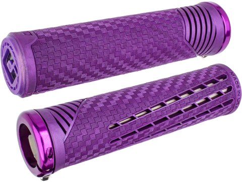 ODI ODI CF Lock-On Grips Cosmic Purple w/ Purple Clamp