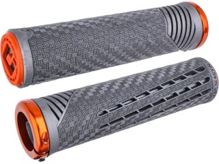 ODI ODI CF Lock-On Grips Lynx Gray w/ Orange Clamp