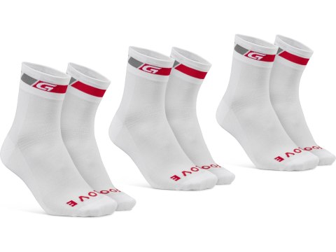GripGrab GripGrab Classic Regular Cut Summer Socks 3-Pack M, white
