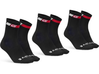 GripGrab GripGrab Classic Regular Cut Summer Socks 3-Pack S, czarny