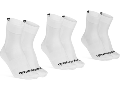 GripGrab GripGrab Lightweight SL Regular Cut Summer Socks 3-Pack M, white