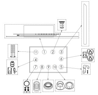 Części zamienne FACTOR 2020 O2 small parts 1-3/8" headset bearing (TH) (nr na schem. 9)