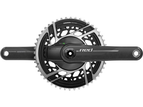 SRAM SRAM Kurbelgarnitur Quarq RED E1 160mm, 50-37T ohne Innenlager, DUB