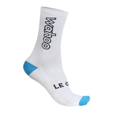 Skarpety LE COL OUTLINE WAHOO Cycling Socks Białe L/XL