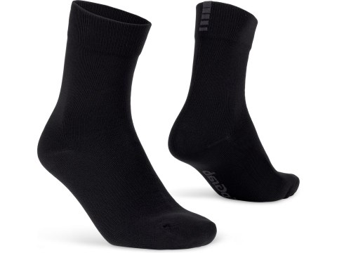 GripGrab GripGrab Lightweight Waterproof Spring-Autumn Socks XL, czarny