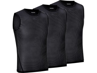 GripGrab GripGrab Ultralight Mesh Sleeveless Base Layer 3-Pack L, czarny