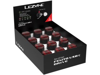 Lezyne Femto USB STVZO Rear Box, 12 PCS