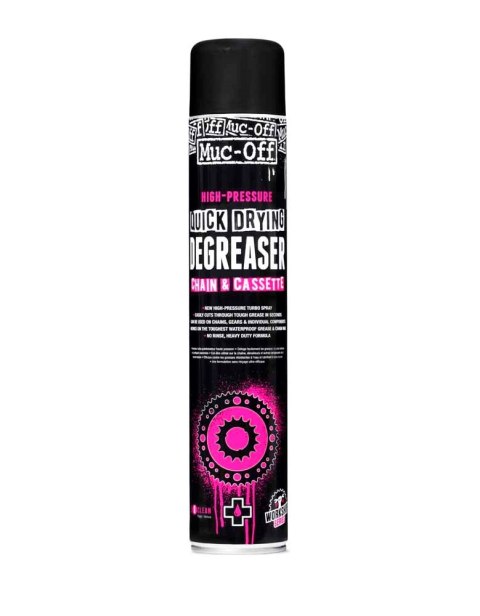 MUC-OFF WYSOKOCIŚNIENIOWY ODTŁUSZCZACZ DO ŁAŃCUCHA I KASET High Pressure Quick Drying Decreaser - Chain & Cassette 750ml