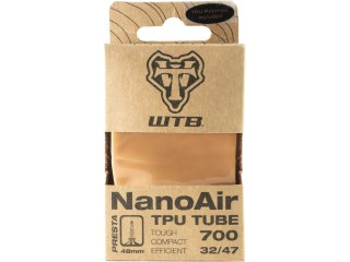 WTB Tube Presta 700 x 32/47 NanoAir TPU tube, tan 48mm valve