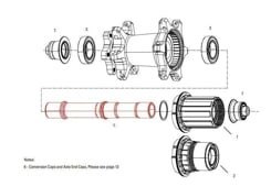 11.1918.053.001 - ZIPP AXLE REAR ZIPP 177D DB AXLE ONLY