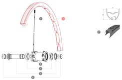 MAVIC KIT FRONT RIM CROSSMAX XL 2015 26" (LV2310700)