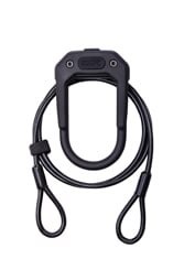 HIPLOK U-LOCK DX PLUS ALL BLACK WITH 2M CABLE (DXP1AB)