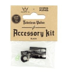 PEATY'S X CHRIS KING WENTYLE (MK2) BLACK TUBELESS ACCESSORY KIT (PTV2-ACCS-BLK-12)