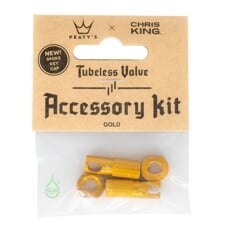 PEATY'S X CHRIS KING WENTYLE (MK2) GOLD TUBELESS ACCESSORY KIT (PTV2-ACCS-GLD-12)