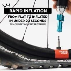 PEATY'S HOLESHOT POMPKA I NABOJE CO2 - MTB (25G) - BLACK (PPR-HTI-MTB-BLK-12)