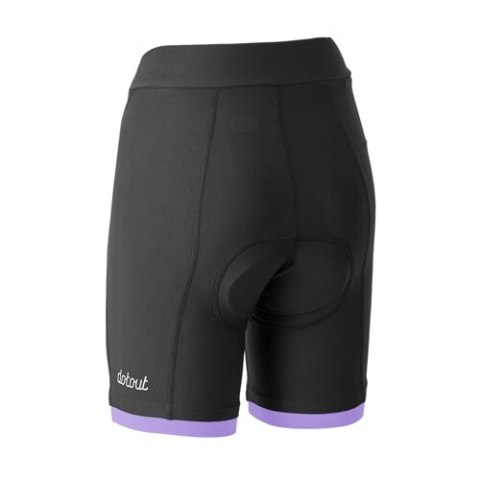 DOTOUT SPODENKI DAMSKIE Z WKŁADKĄ INSTINCT BLACK-LILAC - DAMSKA WKŁADKA DOT PRO (A18W265959)