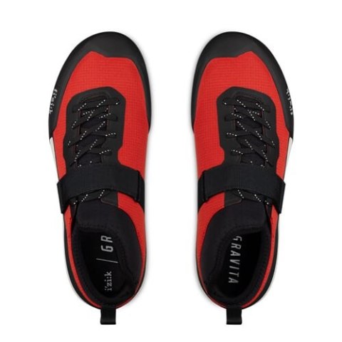 FIZIK BUTY GRAVITA TENSOR FLAT RED - BLACK (GRX6TTF1C3010)