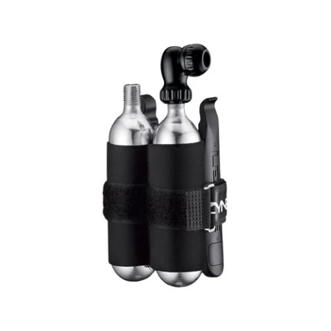 LEZYNE CO2 TWIN KIT 25G BLACK (1-C2-TWDRKIT-V304)